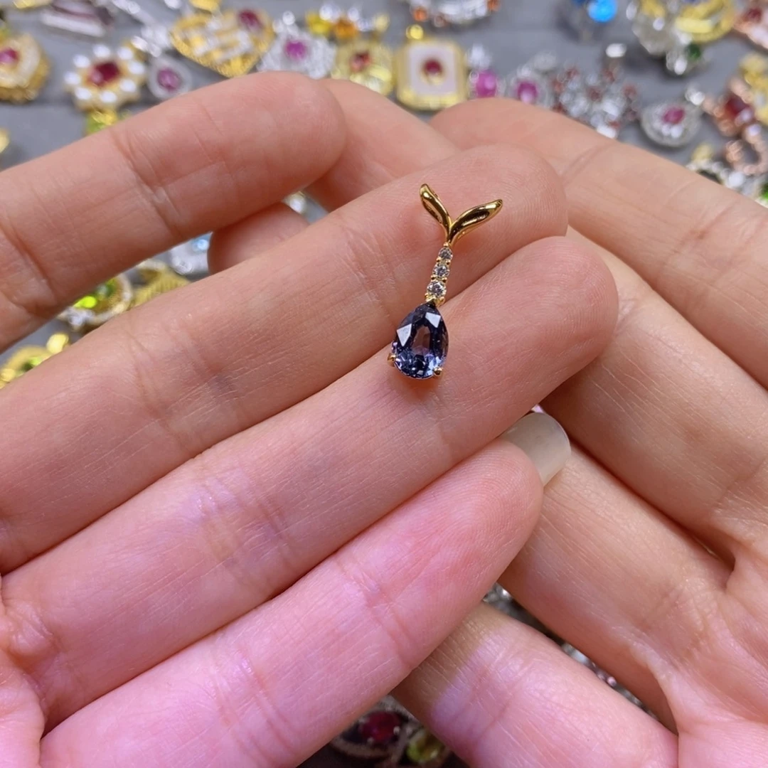 托帕石吊坠(不含链)银S925镶嵌