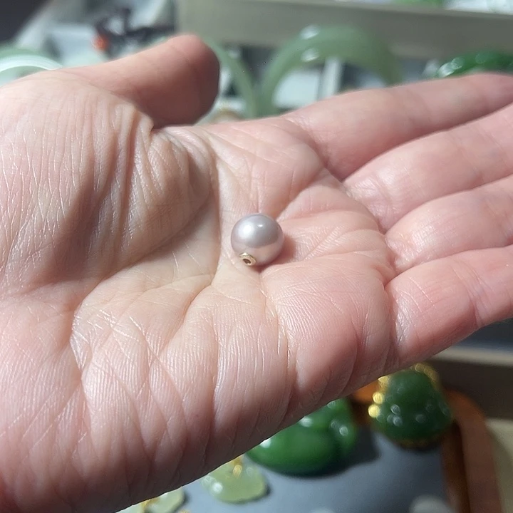 淡水珍珠颈饰银S925镶嵌一**顺