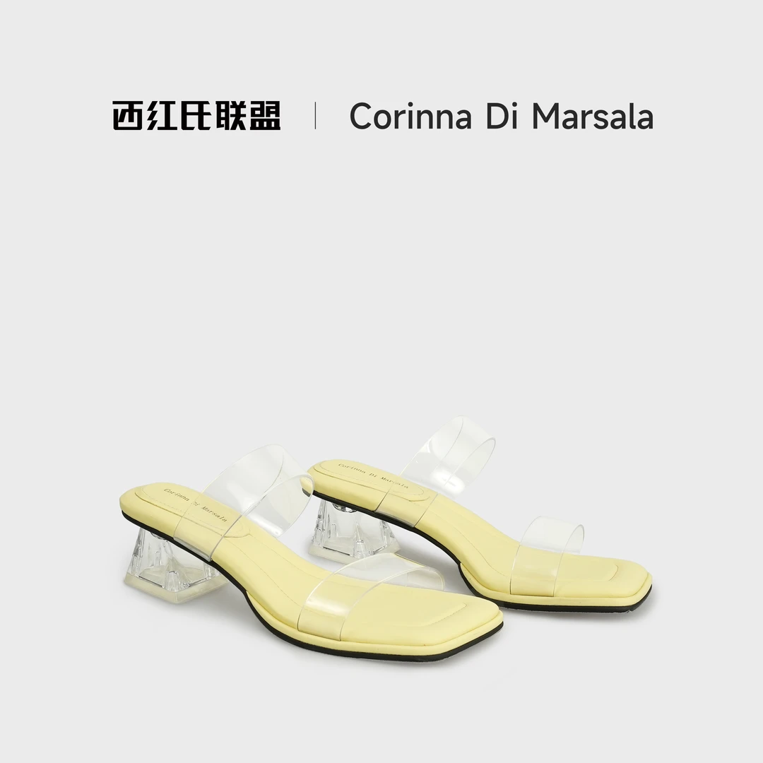 【西红氏联盟】夏季法式中跟时装凉鞋跟高4cm拍大一码X22319808