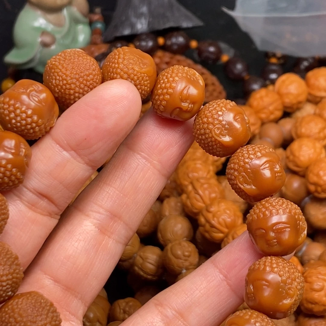 菩提籽类橄榄核雕刻手串手链项链吊坠