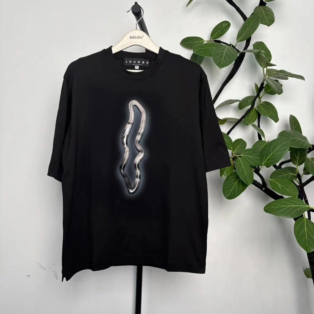 [T-17] LO 高街潮牌男款宽松扩版图案印花圆领短袖T WS009