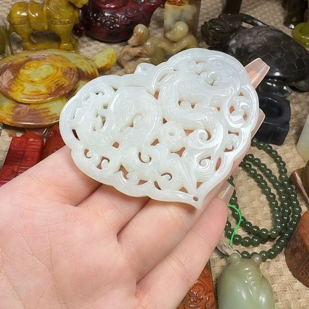 白玉菩提吊坠挂件