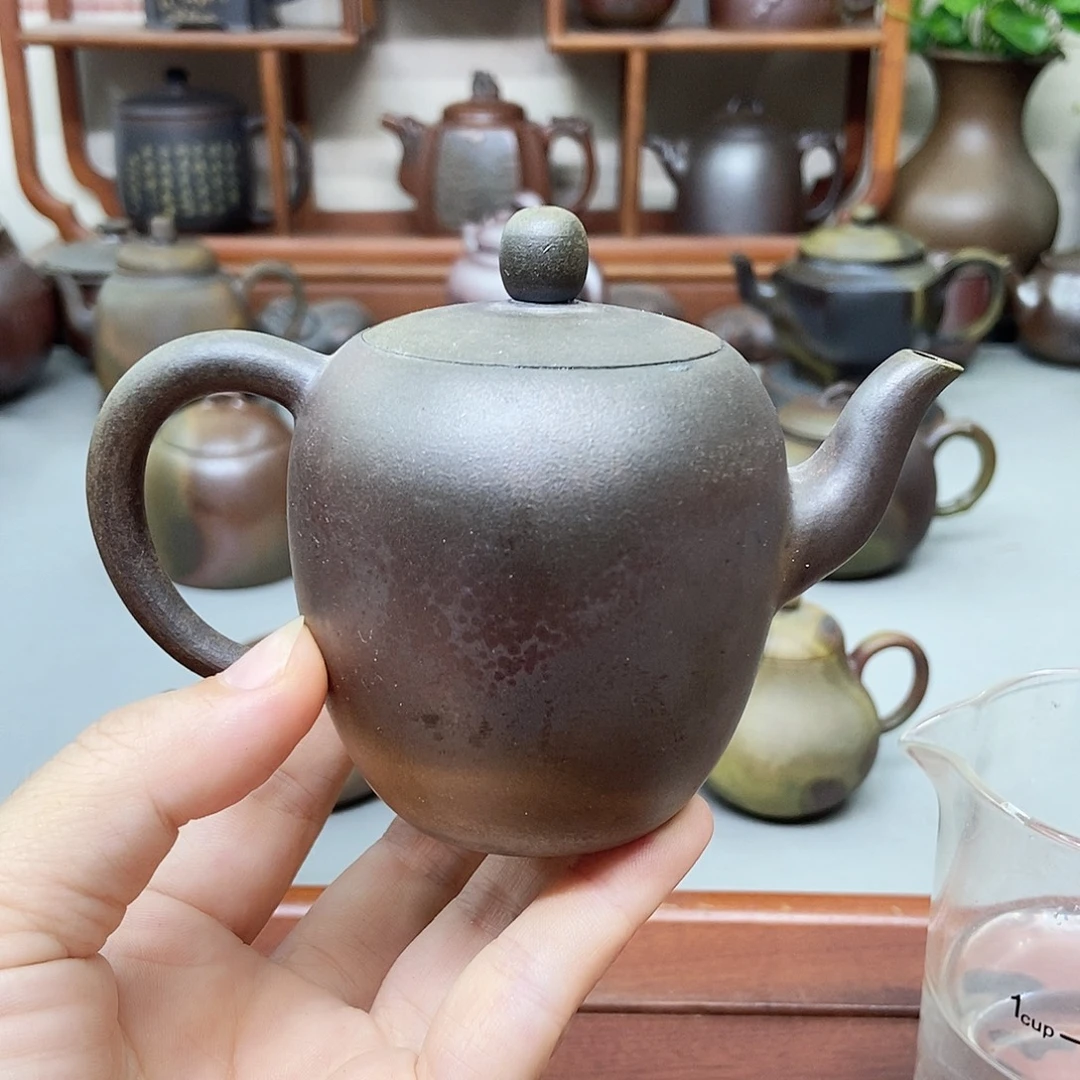 钦州坭兴陶柴烧壶150cc