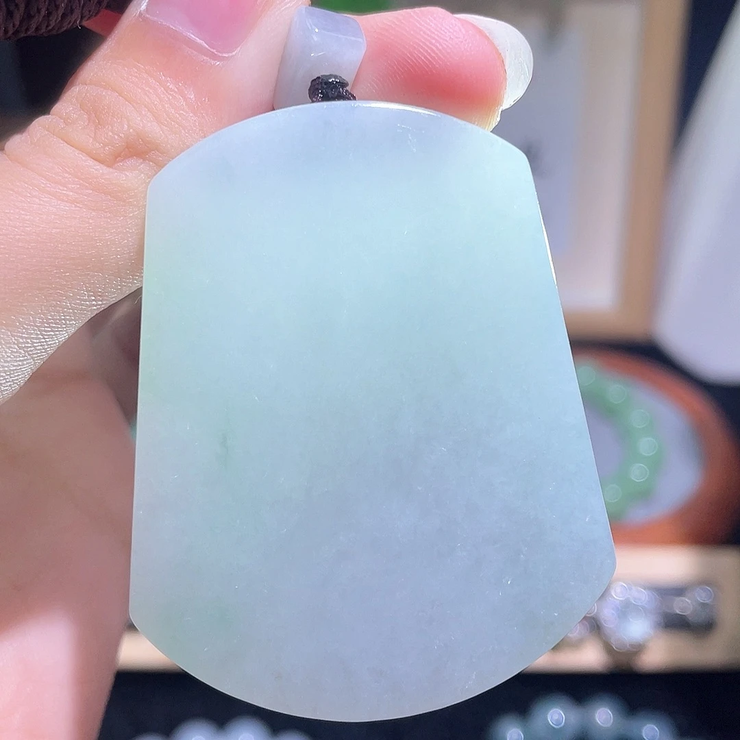 定制翡翠未镶嵌无事牌