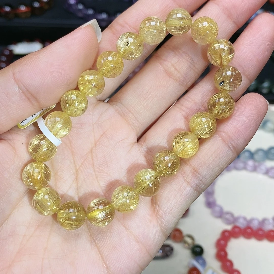 水晶手串未镶嵌钛晶