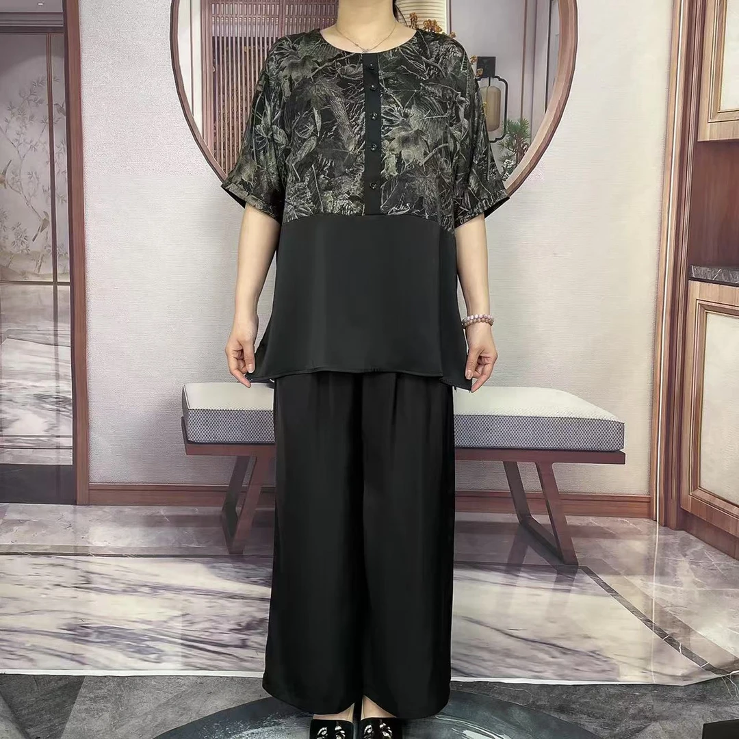 T20020宽松大版拼接套装