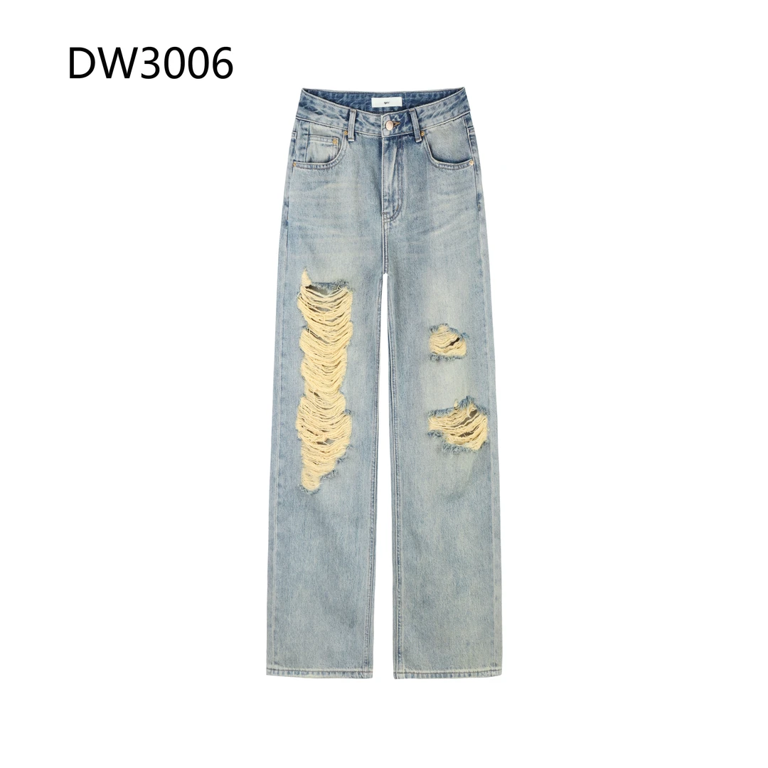 【ASIA BLUE】· · 2025春季无弹破洞直筒牛仔裤DW3006