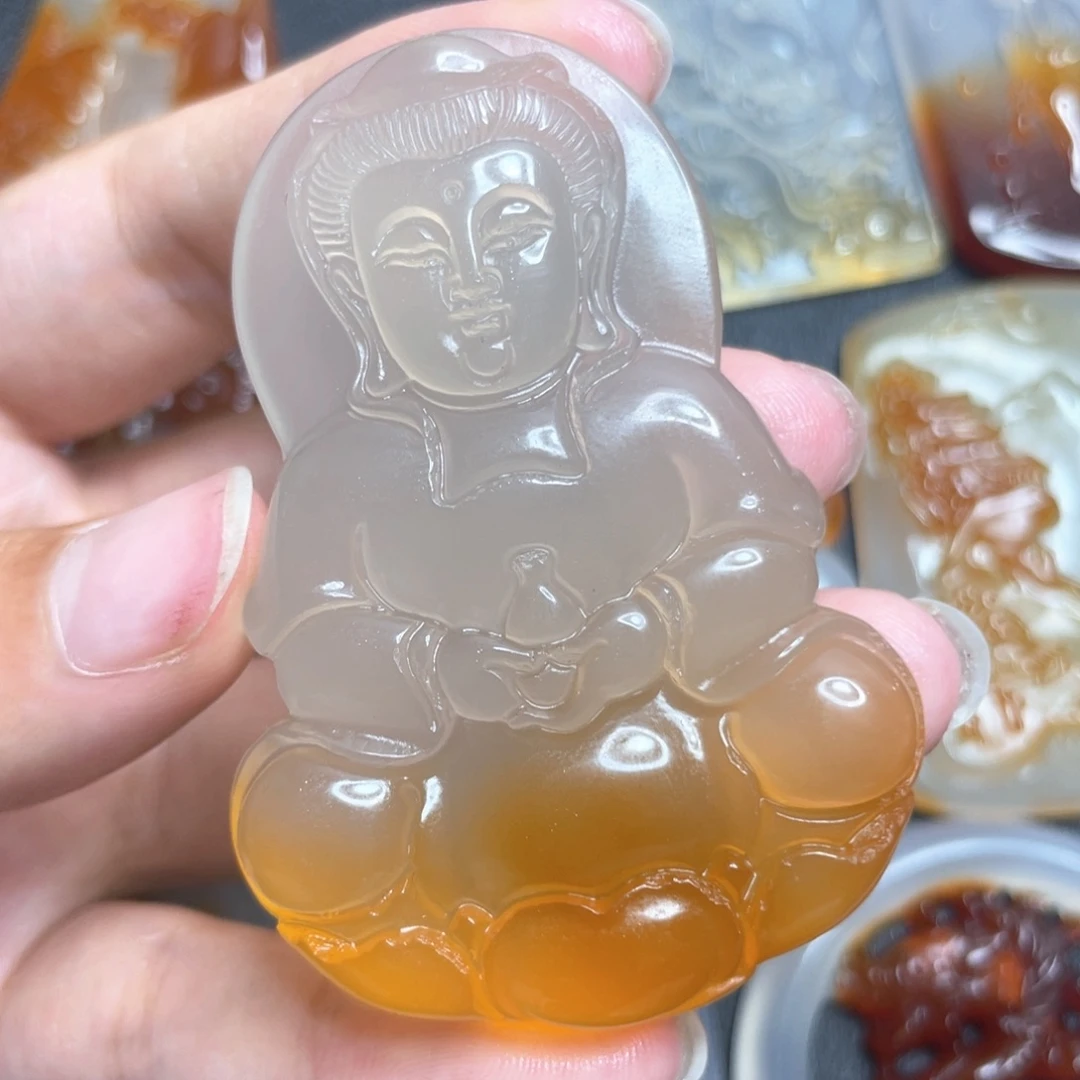 钓***包未镶嵌颈饰玛瑙/玉髓