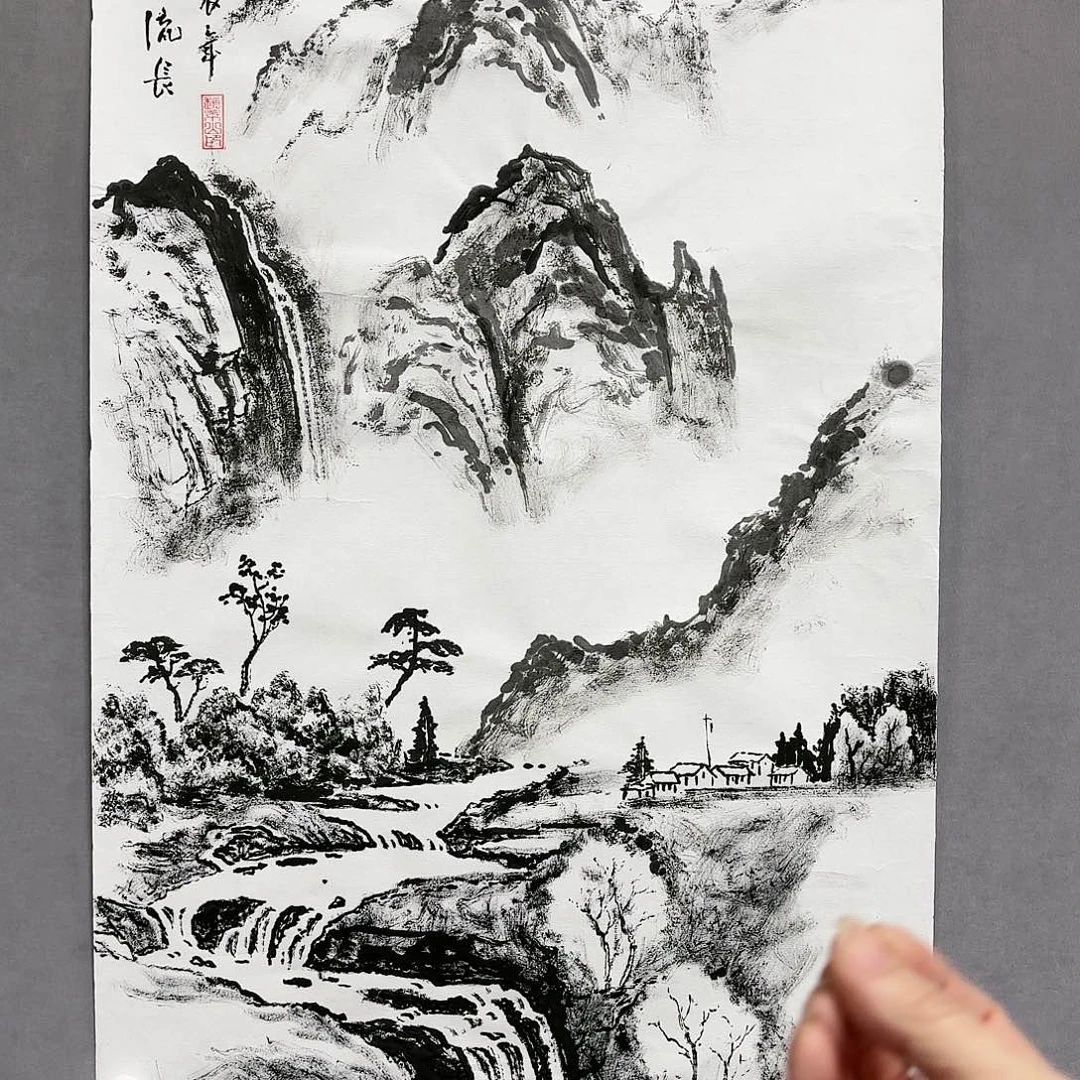 国画国画纯手绘作品请放心去藏