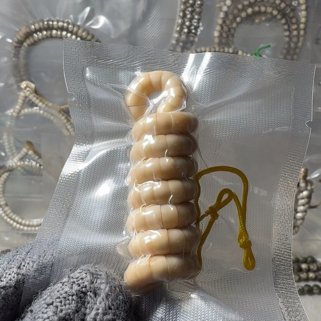 星月菩提把件龙脊大肠工艺