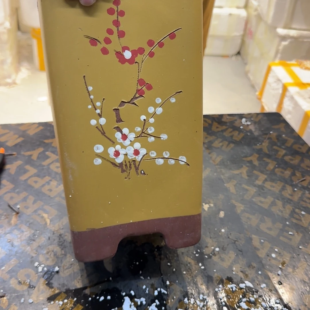紫砂花盆口径13.31口径