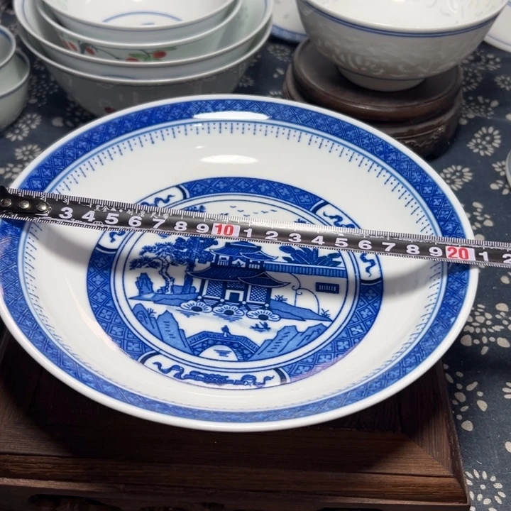 陶手绘8寸梧桐盘子