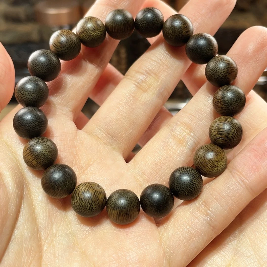 【闪购商品】沉香手串郑*越南芽庄虎斑树心白奇楠