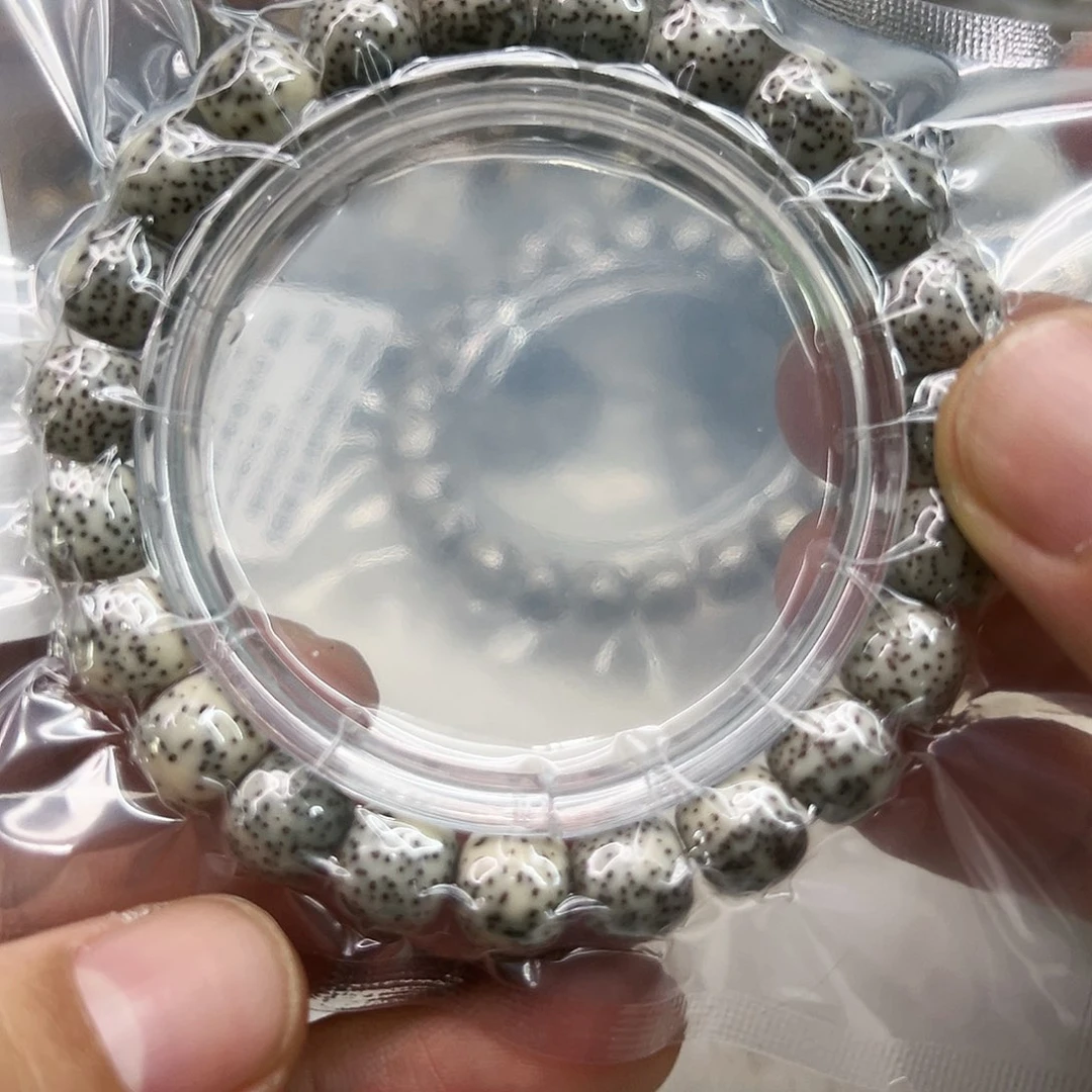 星月菩提手串88练手糯冰石玉星月菩提单圈10