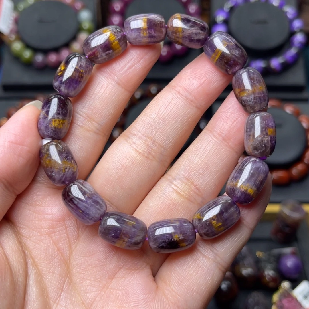 手链水晶未镶嵌极光金多多桶珠单圈