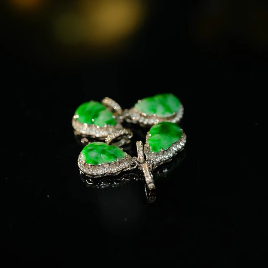 【初见珠宝】S925银翡翠葫芦吊坠18-3C375X586【多样性发一件】10x8mm