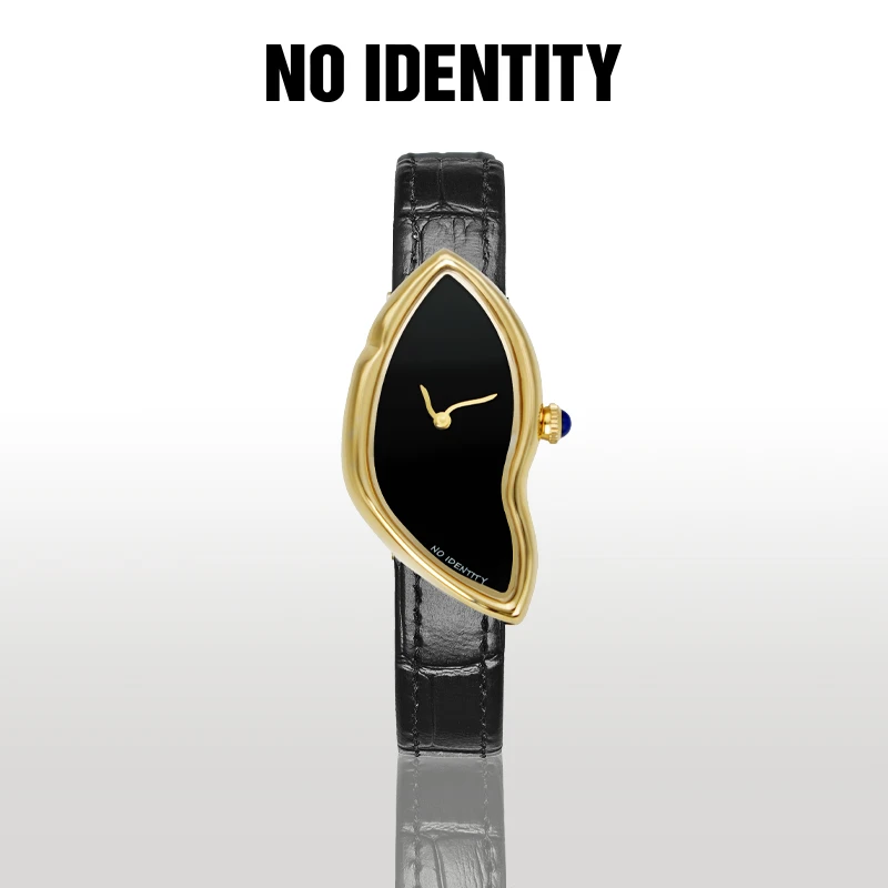 noidentity无字天书 银色款 异形款石英腕表