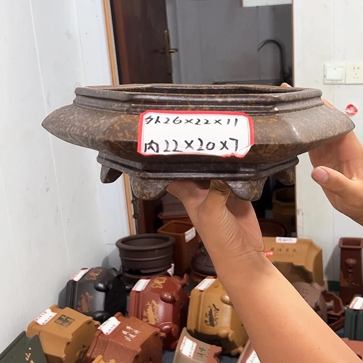 紫砂花盆紫砂花盆