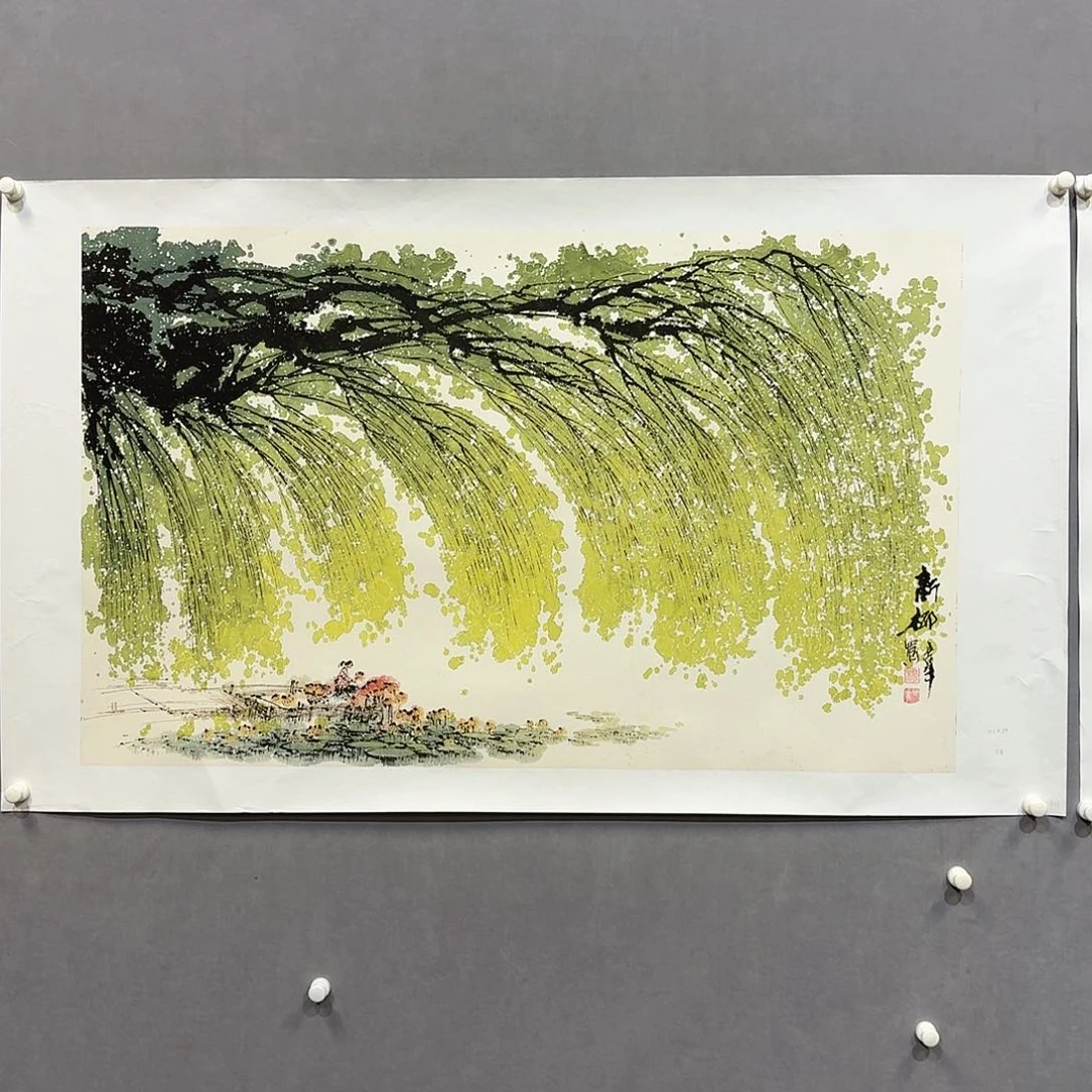 国画亲笔手绘放心去藏