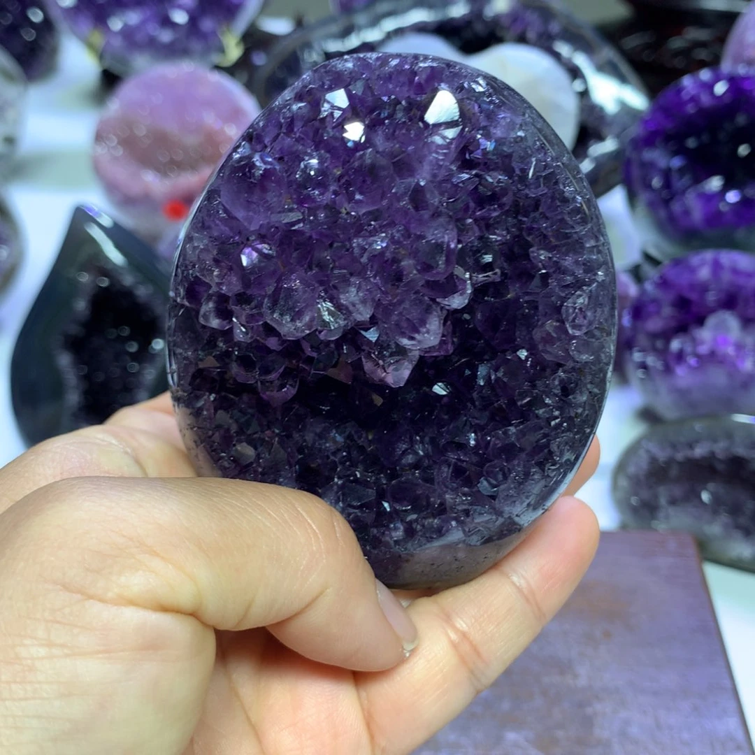 紫晶摆件未镶嵌水晶