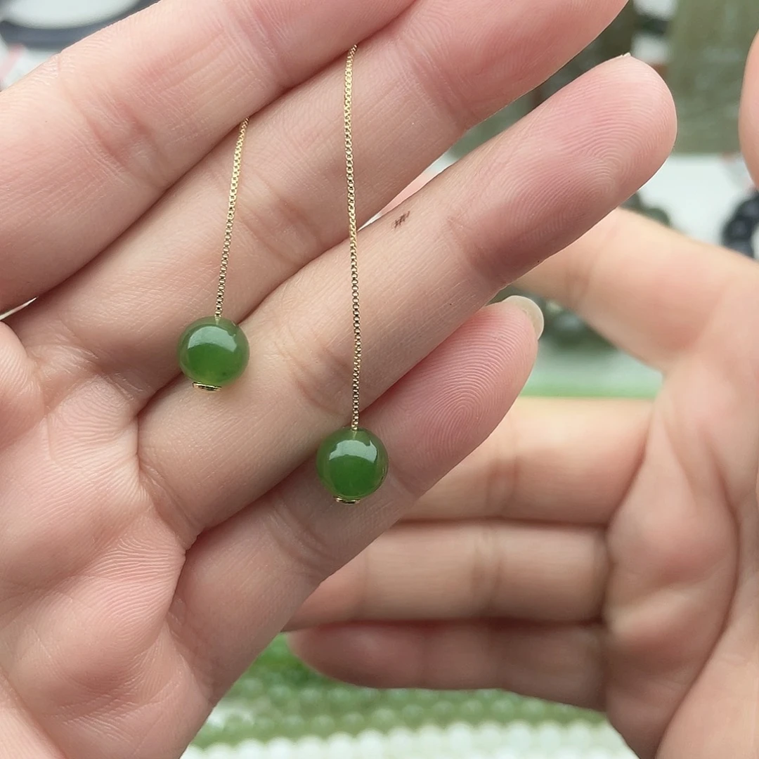 和田玉耳饰未镶嵌