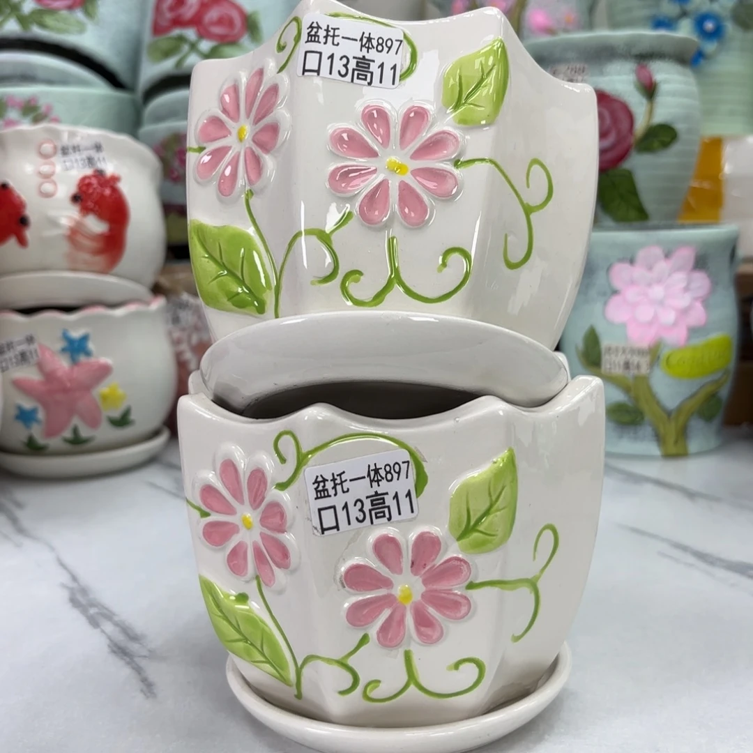@夏西陶瓷花盆@@5897