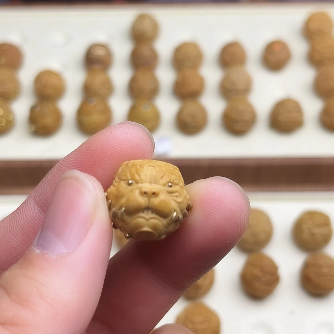 猴头核桃吊坠?*猴头雕刻单颗镶嵌狗17