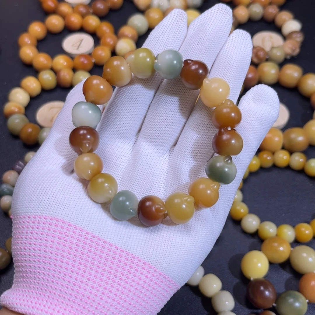 菩提根/象牙果手串多宝猫猫头卡15