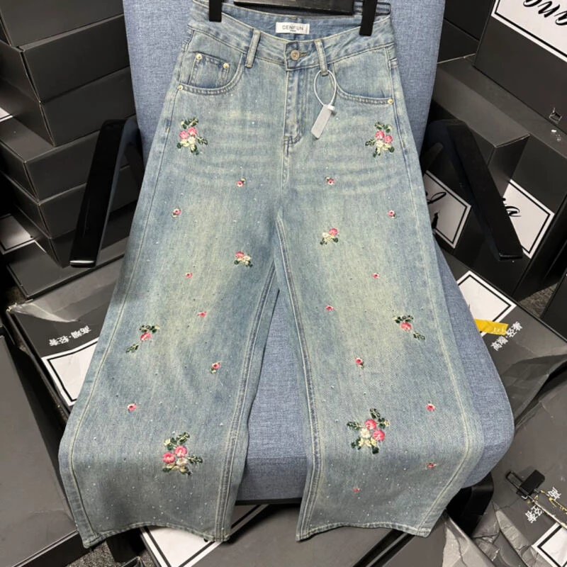 【CENFUN】时尚显瘦修身显腿长气质百搭牛仔裤D12242