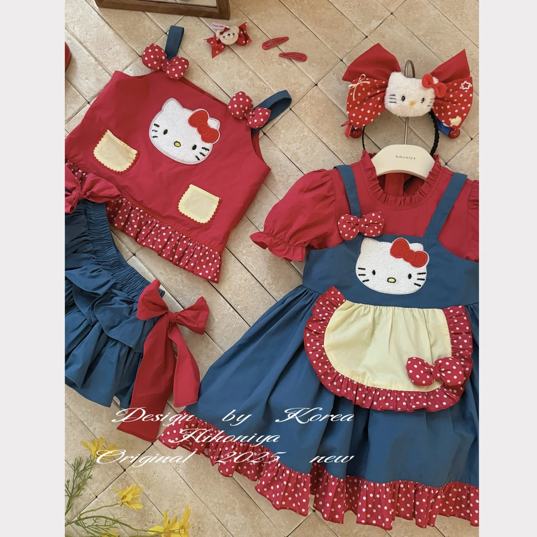 Q【童话Kitty】五Hihoniya~2025春季欧若风宝宝款可爱风韩版套装