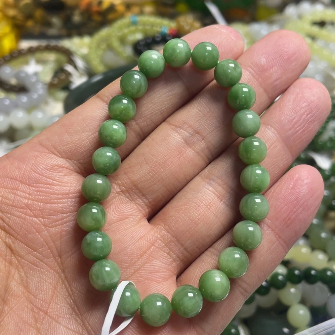 和田玉未镶嵌手链014