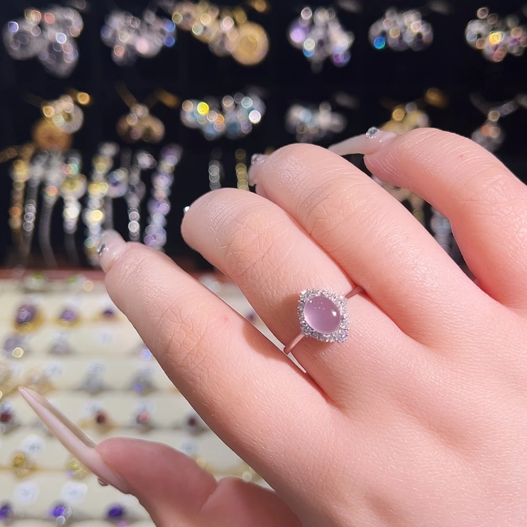 孙***妞银S925镶嵌戒指萤石