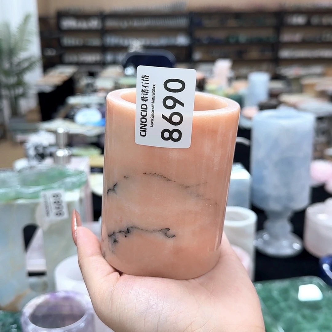 石材烟粉圆桶福利8690