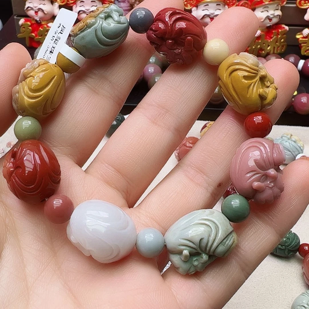 石英质玉定制未镶嵌茶***星盐源