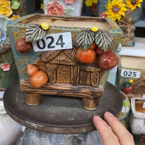 【闪购商品】红陶粗陶材质多肉花盆