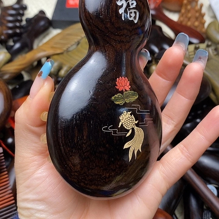 ^***^紫光檀福禄款按摩梳