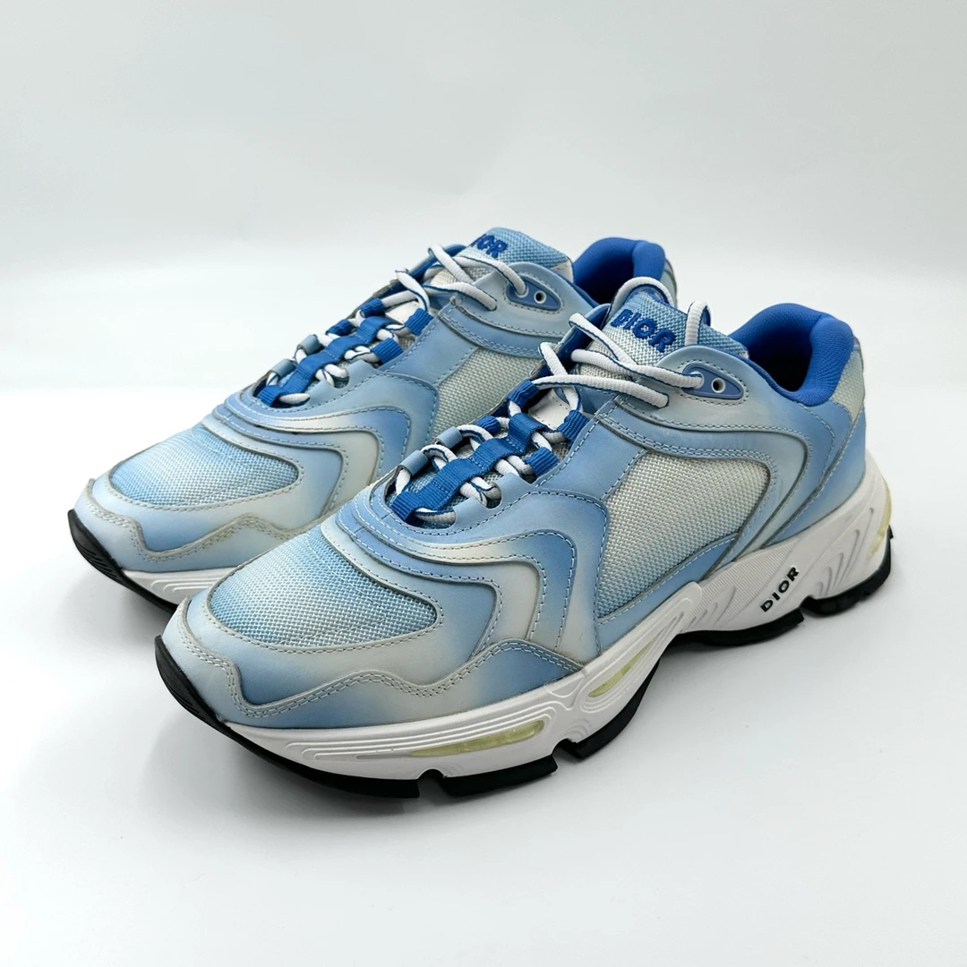 99新 DIOR/迪奥 43码/cd1蓝色扎染休闲运动鞋/全新闲置/10174