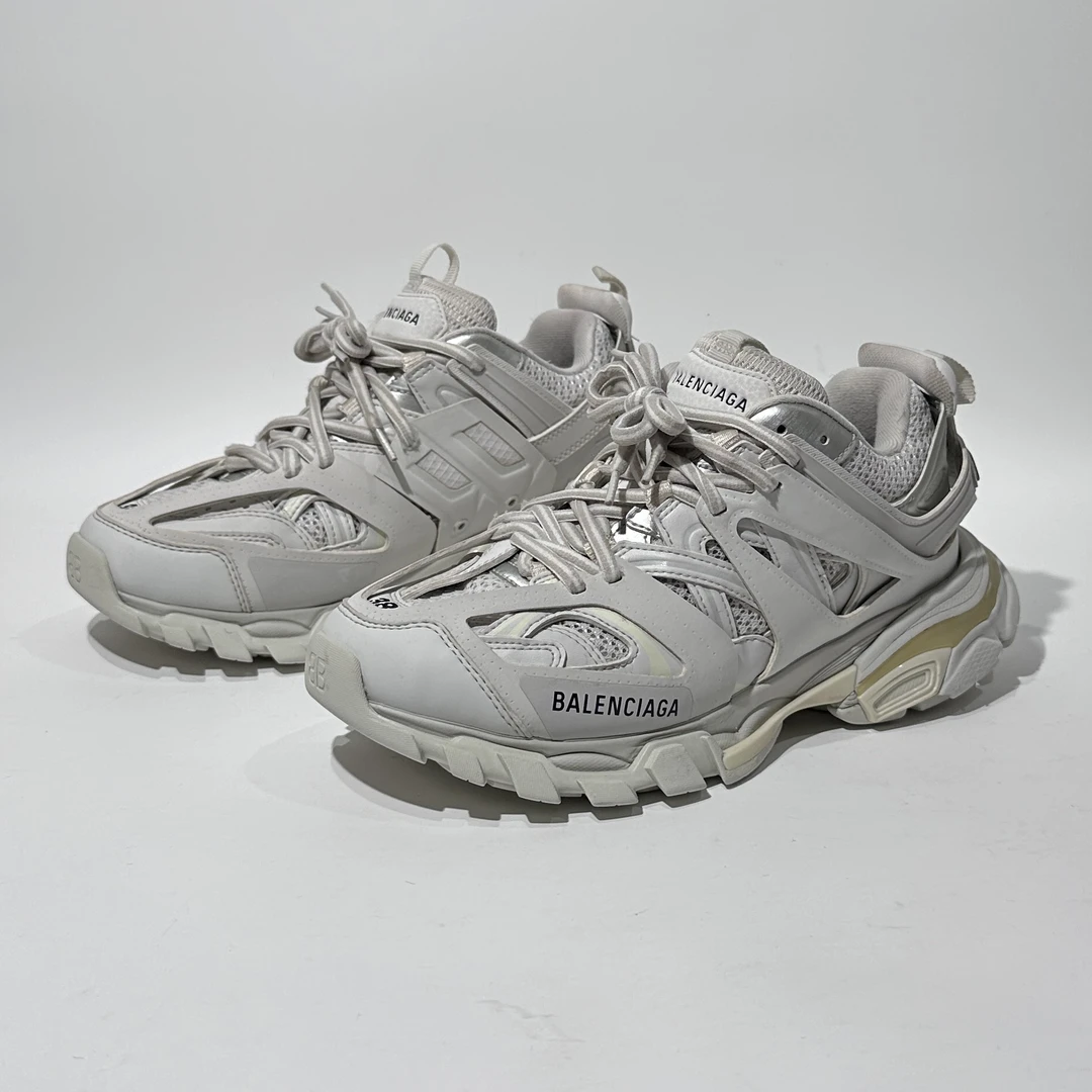 95新 Balenciaga/巴黎世家 38码 Track 白色时尚老爹鞋/ML01802