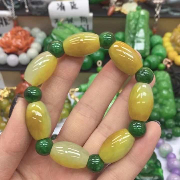 翡翠未镶嵌手链手链42