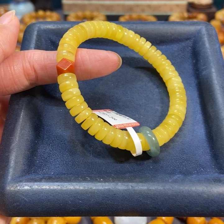 未镶嵌琥珀手链蜜蜡
