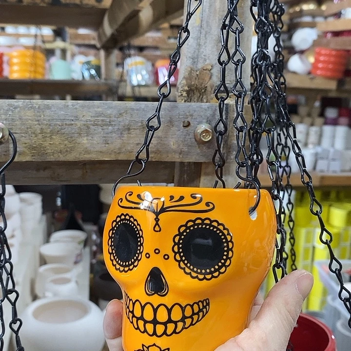 陶盆有孔 瑕疵针孔漏釉介意勿拍外口 8外高8