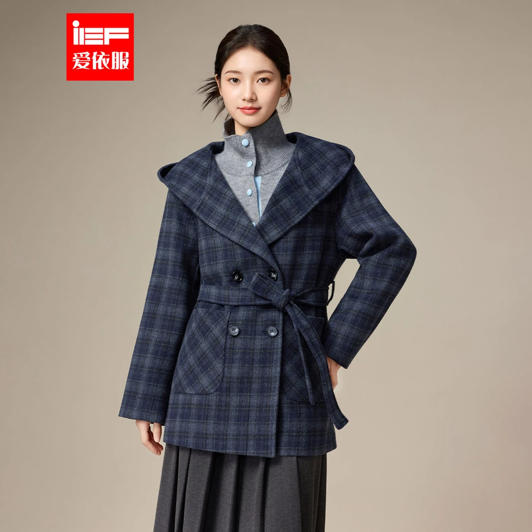 IEF/爱依服2025新款冬季法式气质女人味高级感复古时尚呢绒外套