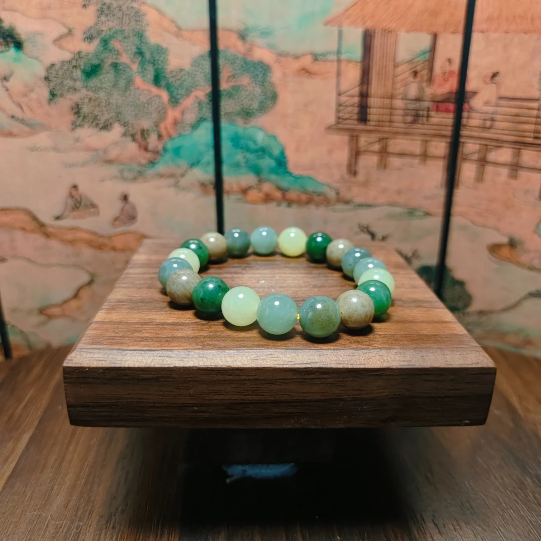 M和田玉多宝圆珠手串（卡10）1792