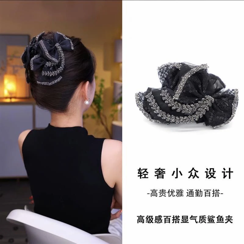 东方之珠麦浪高级感AB面显气质抓夹发饰GS6997