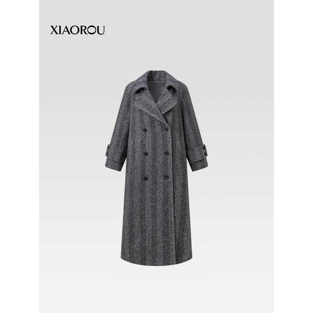 XIAOROU/小柔【叶可可】WZ5172意大利Italian进口clean fit羊绒大衣