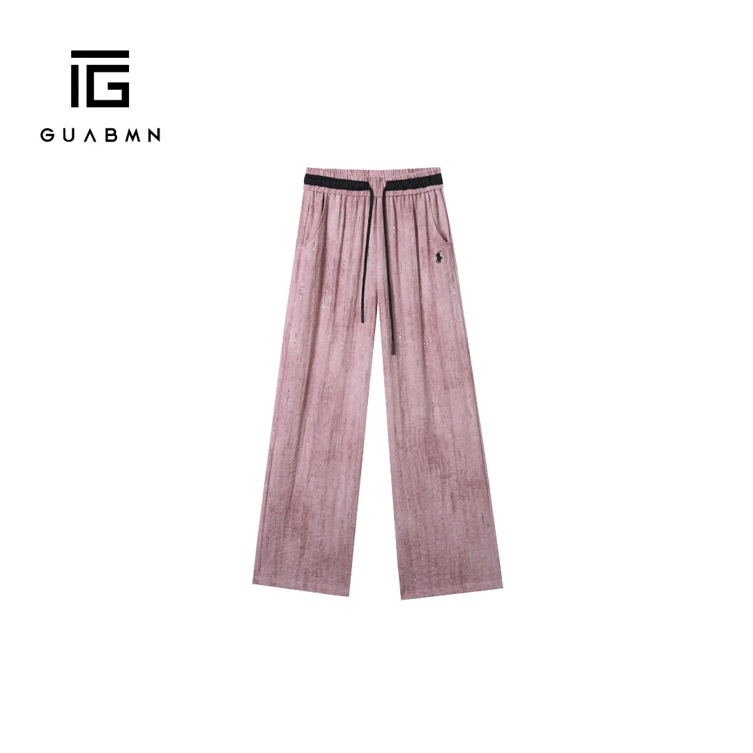 GUABMN2025夏季新款水墨扎染阔版直筒阔腿裤百搭夏日穿搭 5109-28