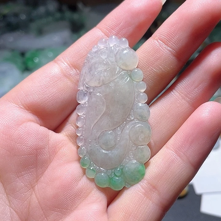 翡翠未镶嵌颈饰天然