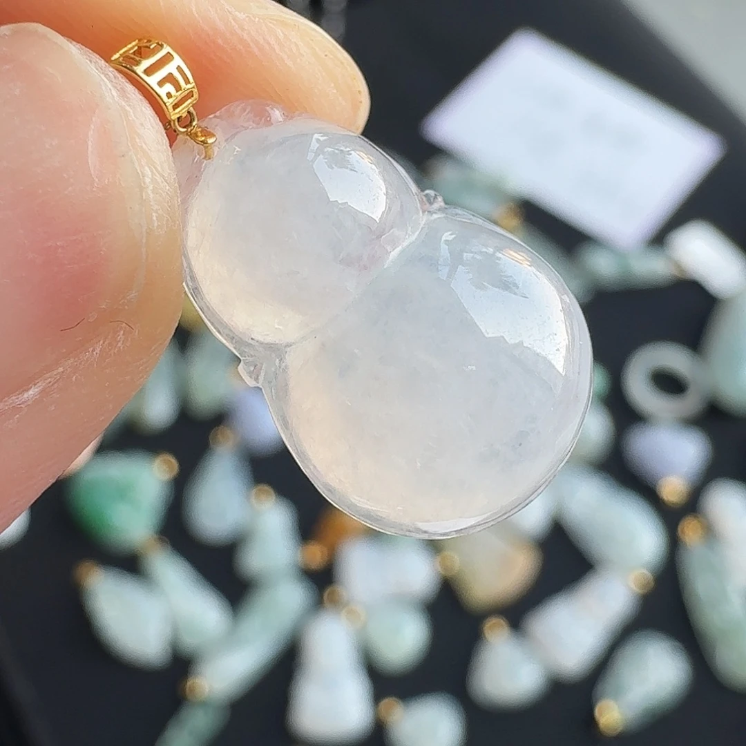 翡翠未镶嵌手链葫芦