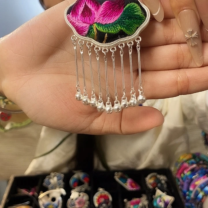 纯铜花岗石纯铜锡合金吊坠