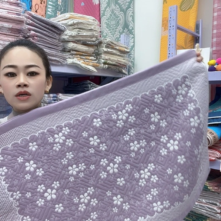 棉紫色雪花纯棉面料